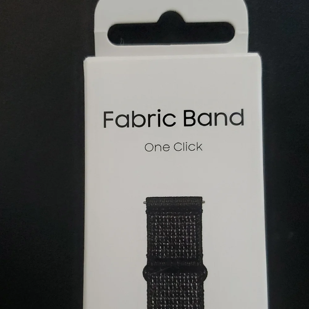 Samsung Black Nylon Smartwatch Band with Velcro Fastening S/M 20mm